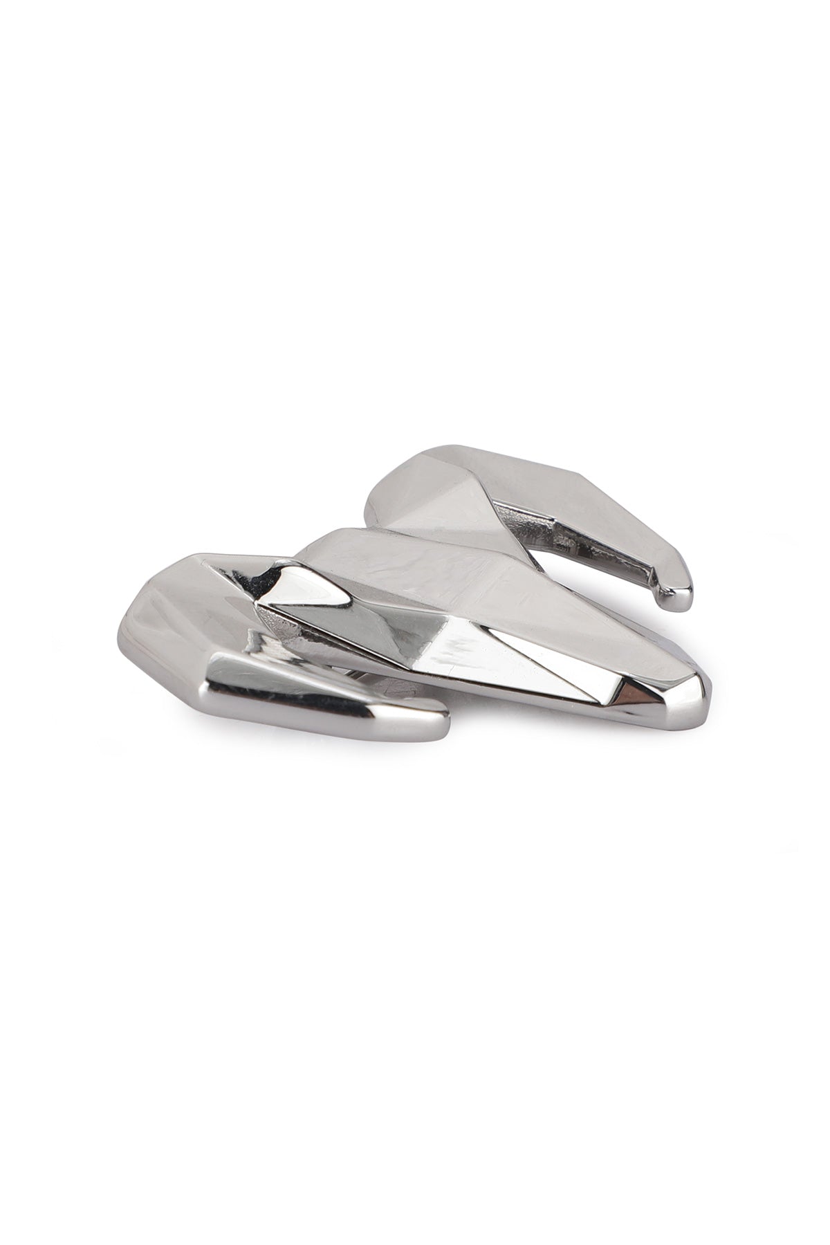 -  Silver-toned Alloy Ram Brooch