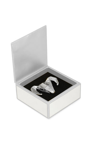 Silver-toned Alloy Ram Brooch