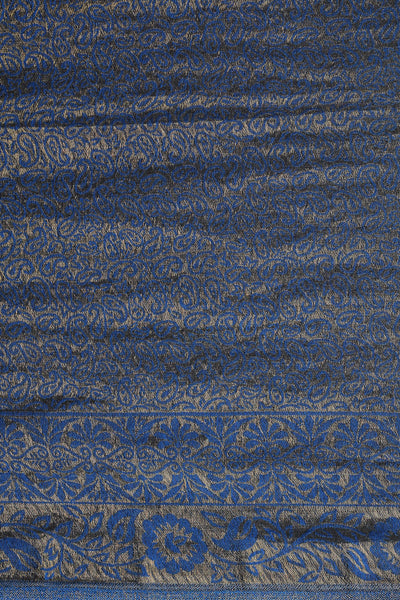 -  Pashmina Blend In Zari Work