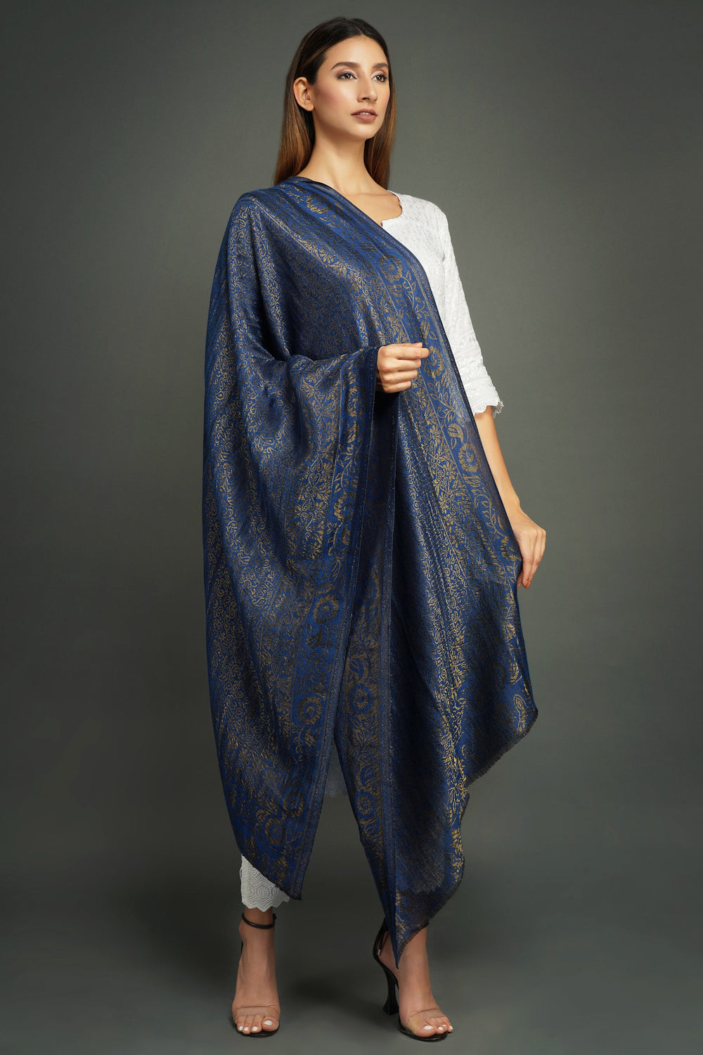 '-  Pashmina With Zari Shawl