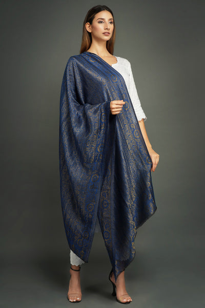 -  Pashmina With Zari Shawl