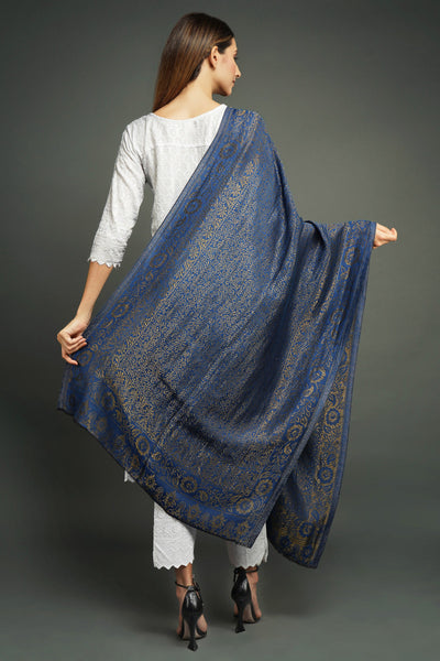 -  Pashmina With Zari Shawl