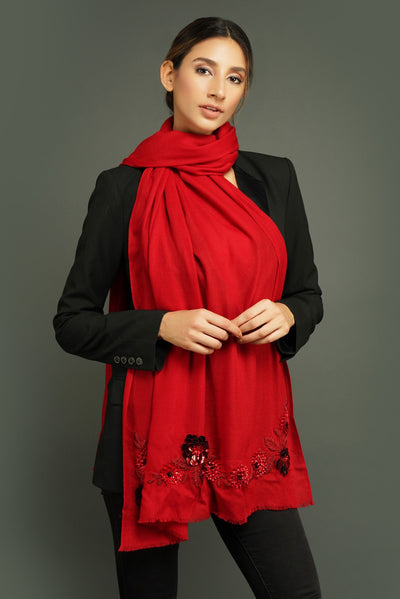 -  Cashmere 3D Wool Stole