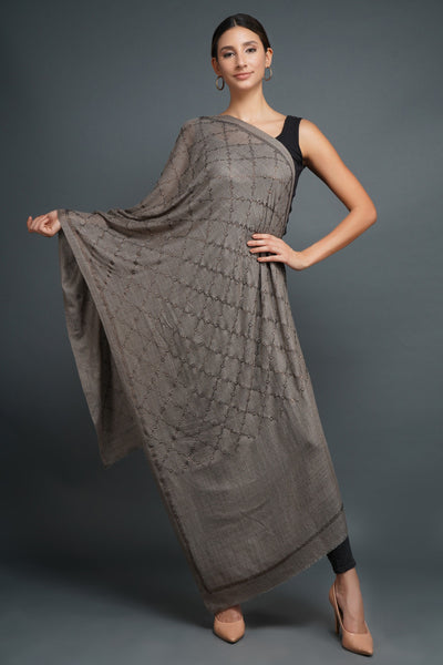Pashmina Blend With Stone Work
