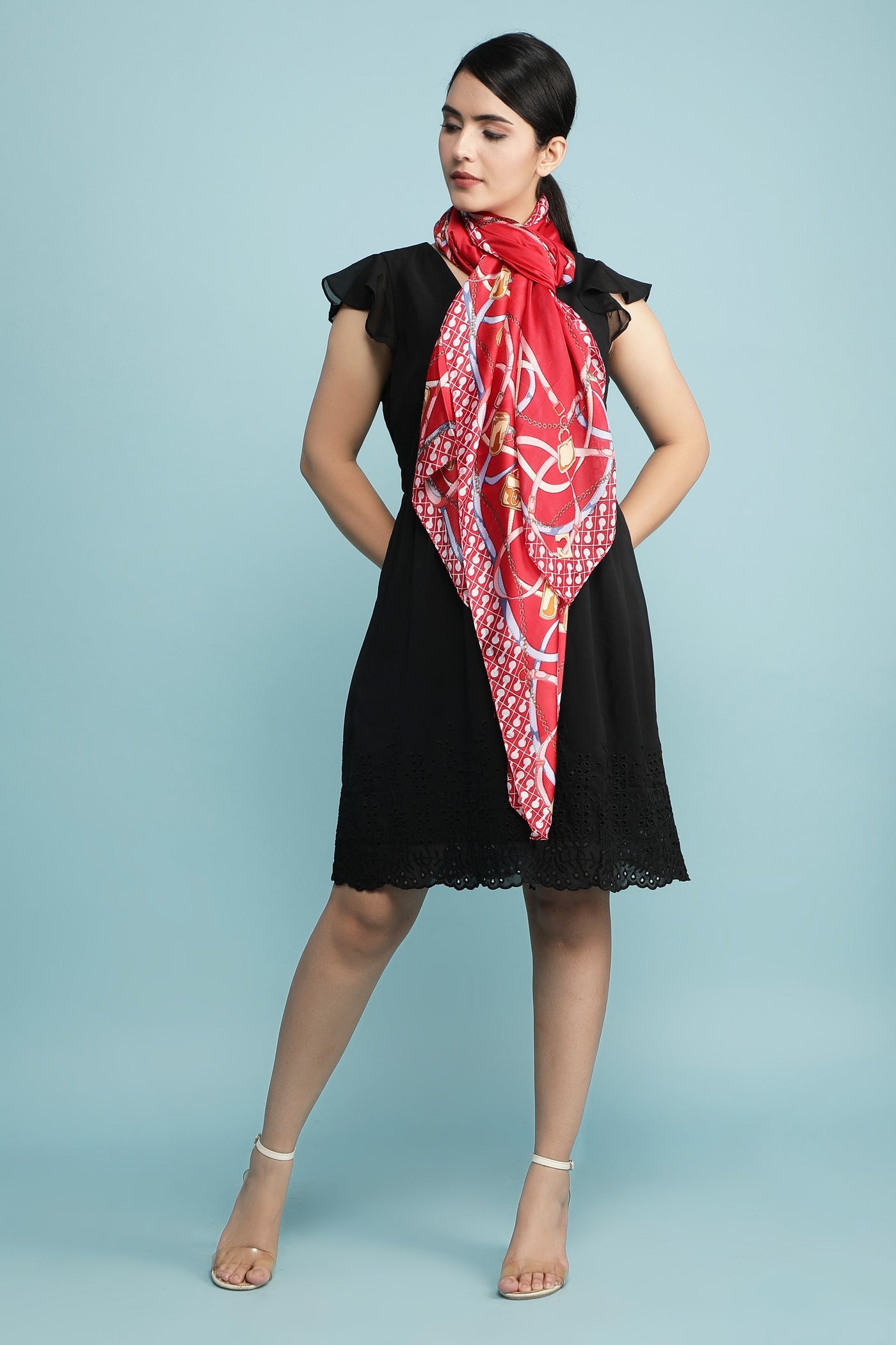 -  Abstract Silk Stole