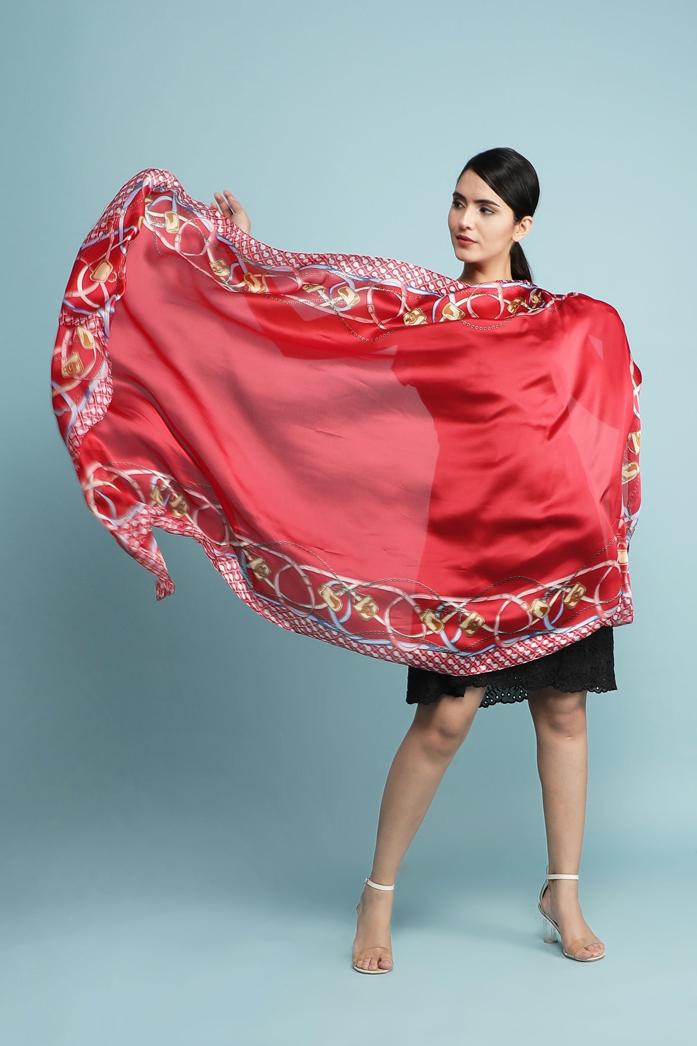 -  Abstract Silk Stole