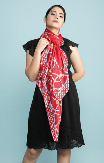 Abstract Silk Stole