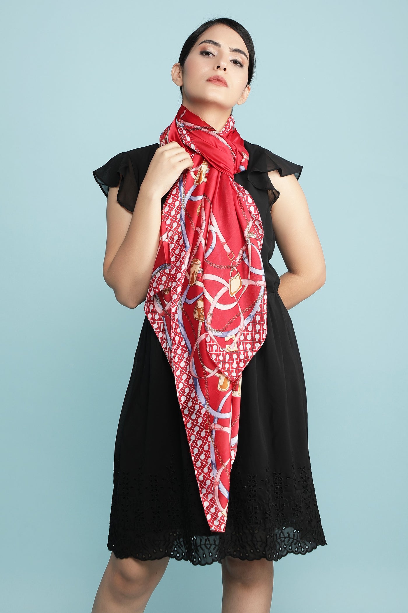 -  Abstract Silk Stole