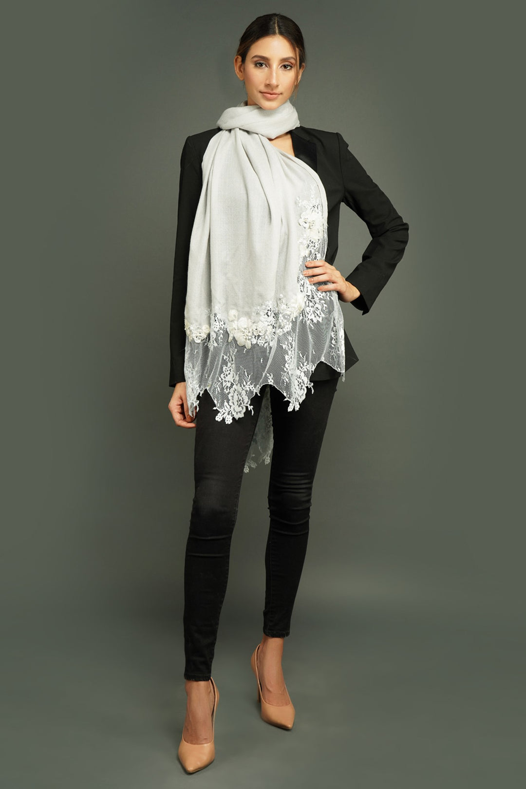 '-  Cashmere 3D Wool Stole