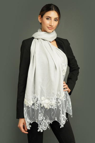-  Cashmere 3D Wool Stole