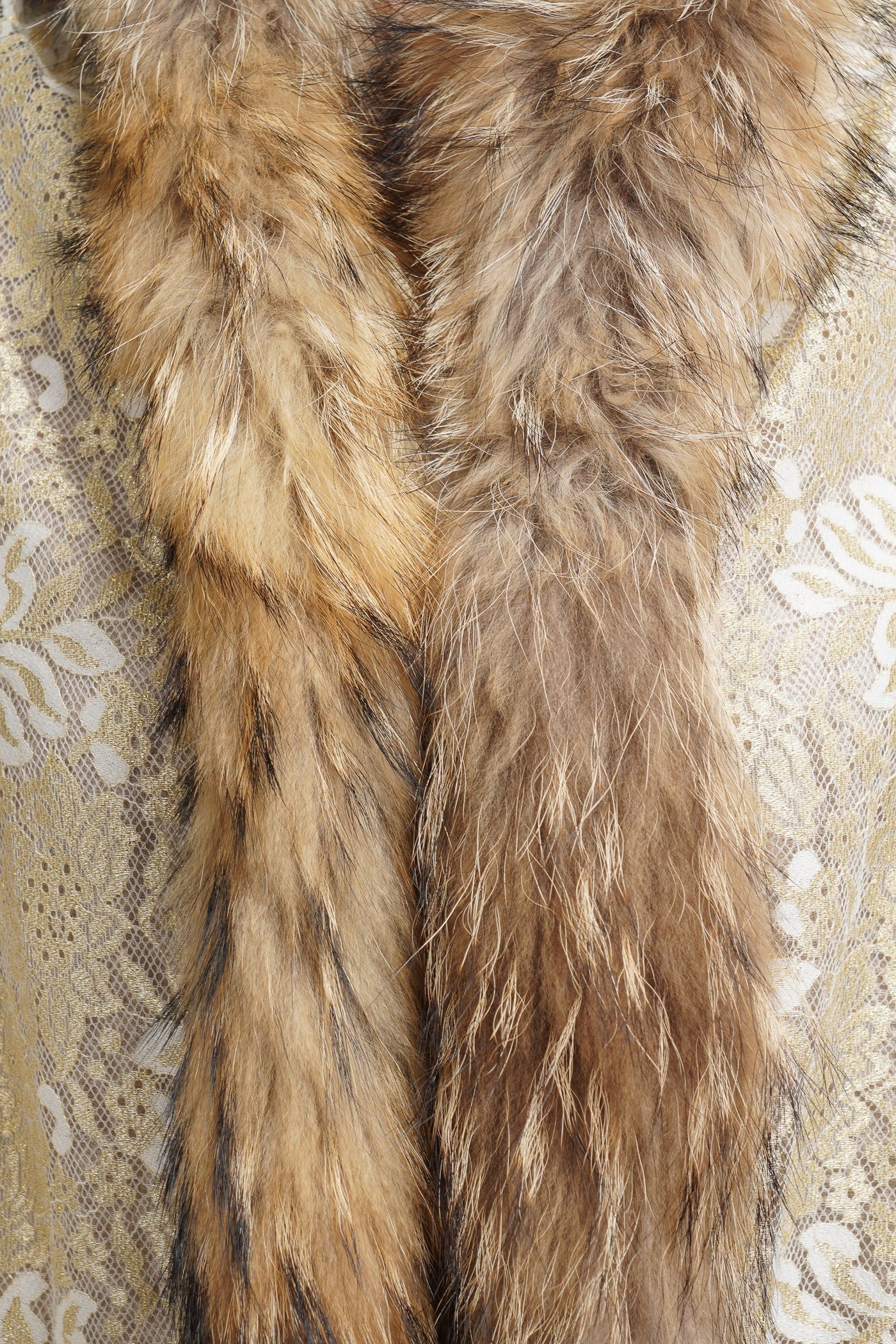 -  Pashmina Fur Border Stole