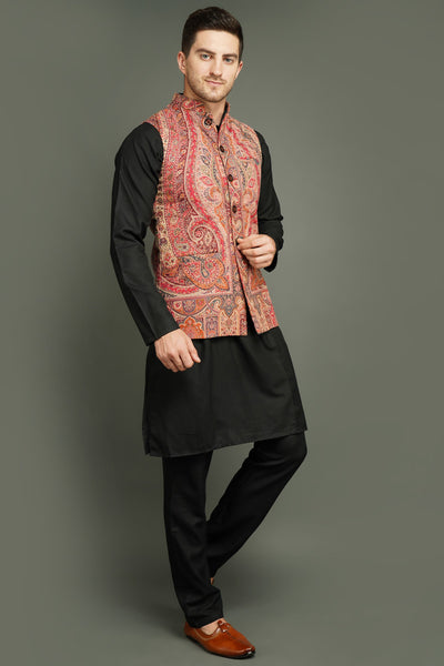 -  Half Paisley Vintage Waist Coat