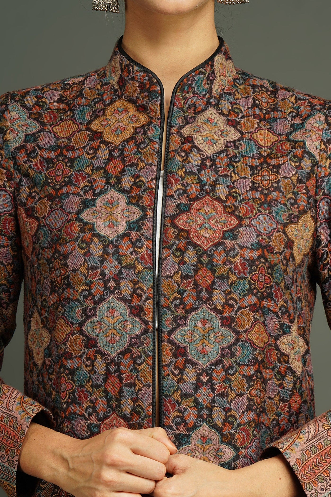 Vidya Balan In Vintage Paisley Jacket