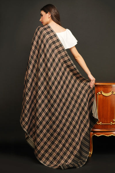 -  Pashmina Reversible Checkered Design