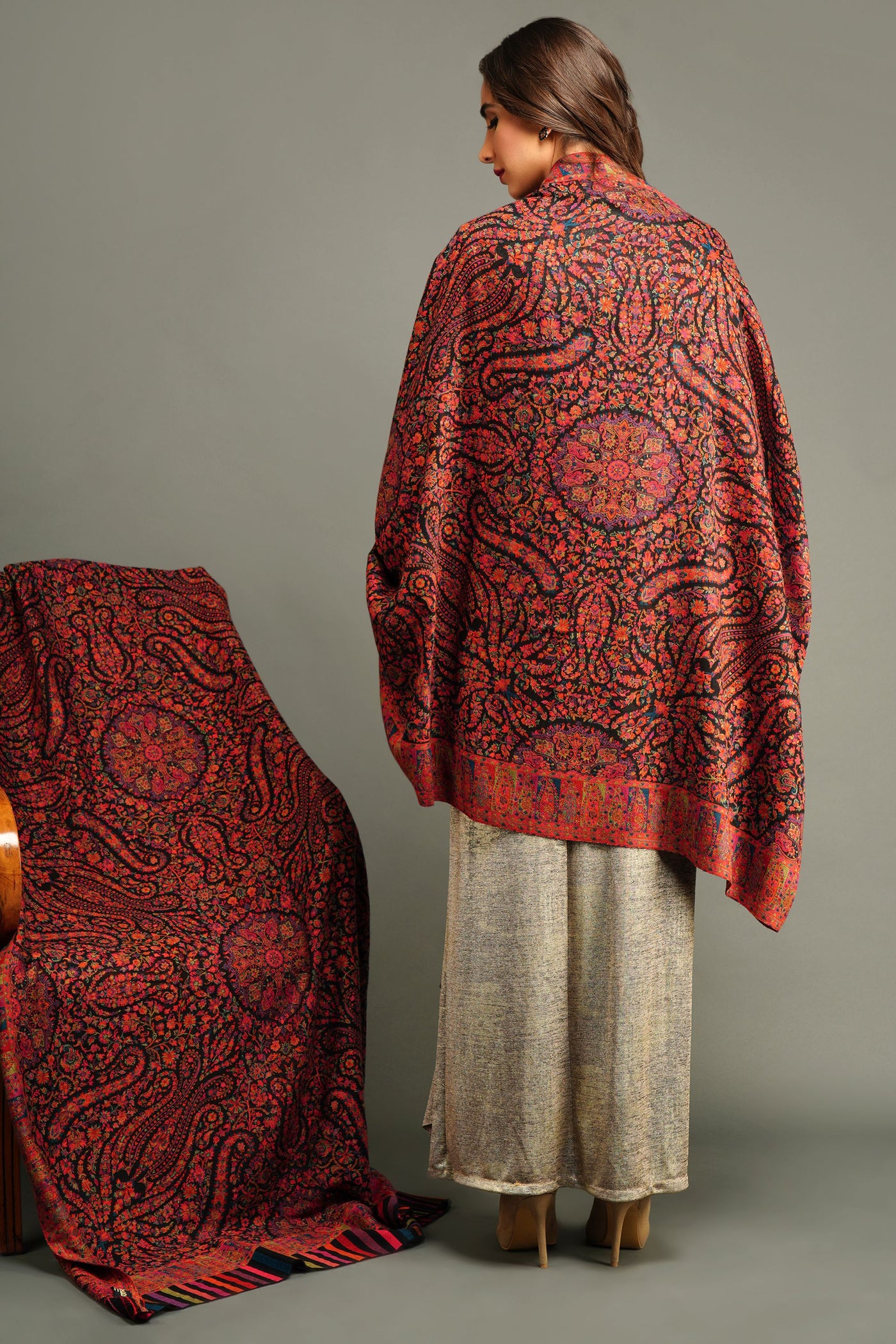 Pashmina In Kani Weave Full Shawl