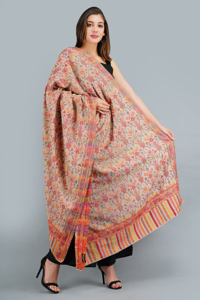 -  Cashmere Multicolor Kani Weave Stole