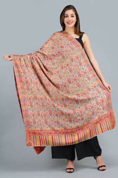 -  Cashmere Multicolor Kani Weave Stole