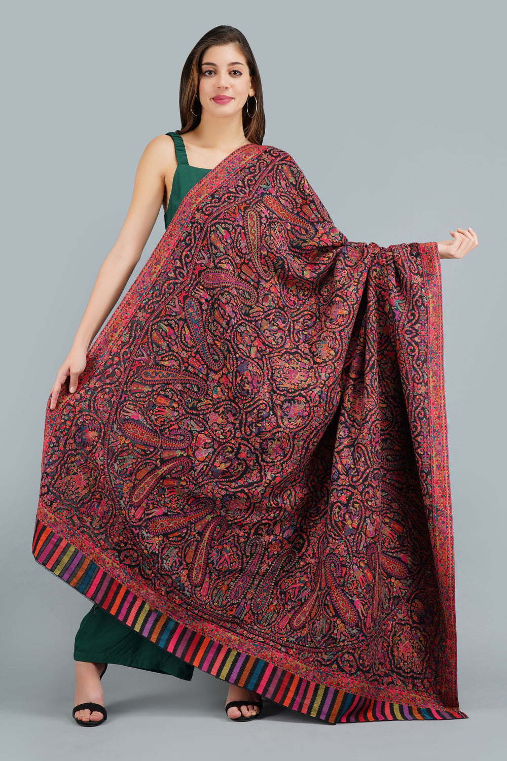 '-  Pashmina In Kani Weave Full Shawl