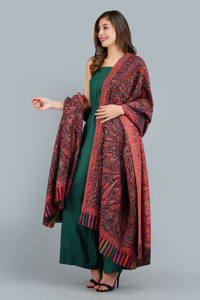 -  Pashmina In Kani Weave Full Shawl