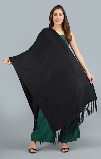 Black Pashmina Stole