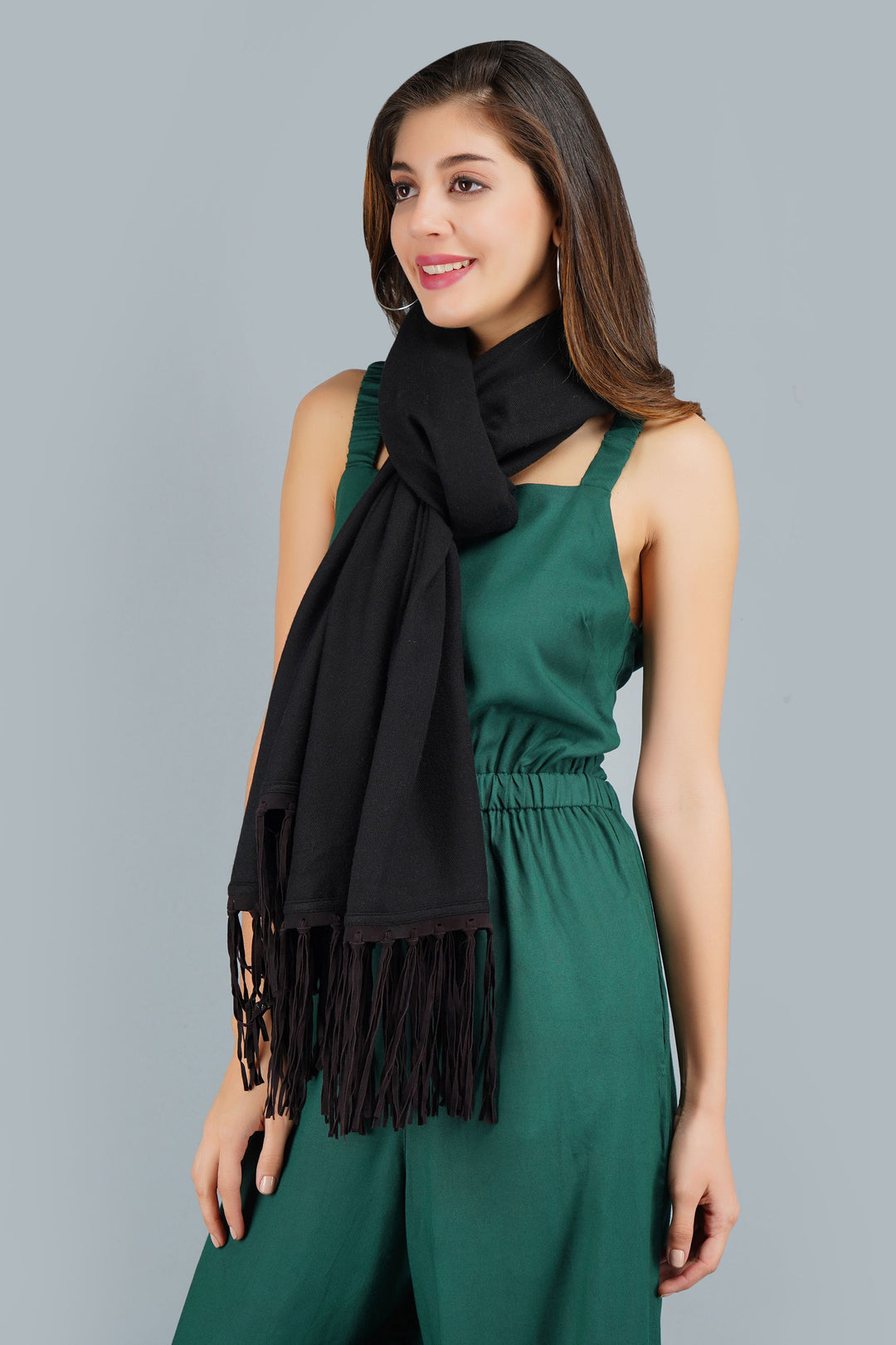 -  Black Pashmina Stole
