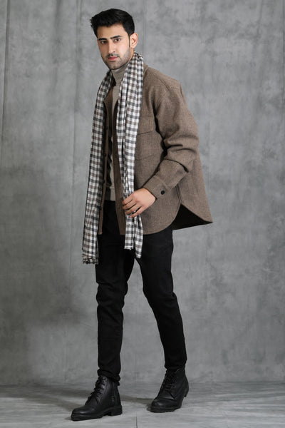 -  Cashmere Checkered Stole