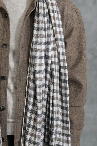 -  Cashmere Checkered Stole
