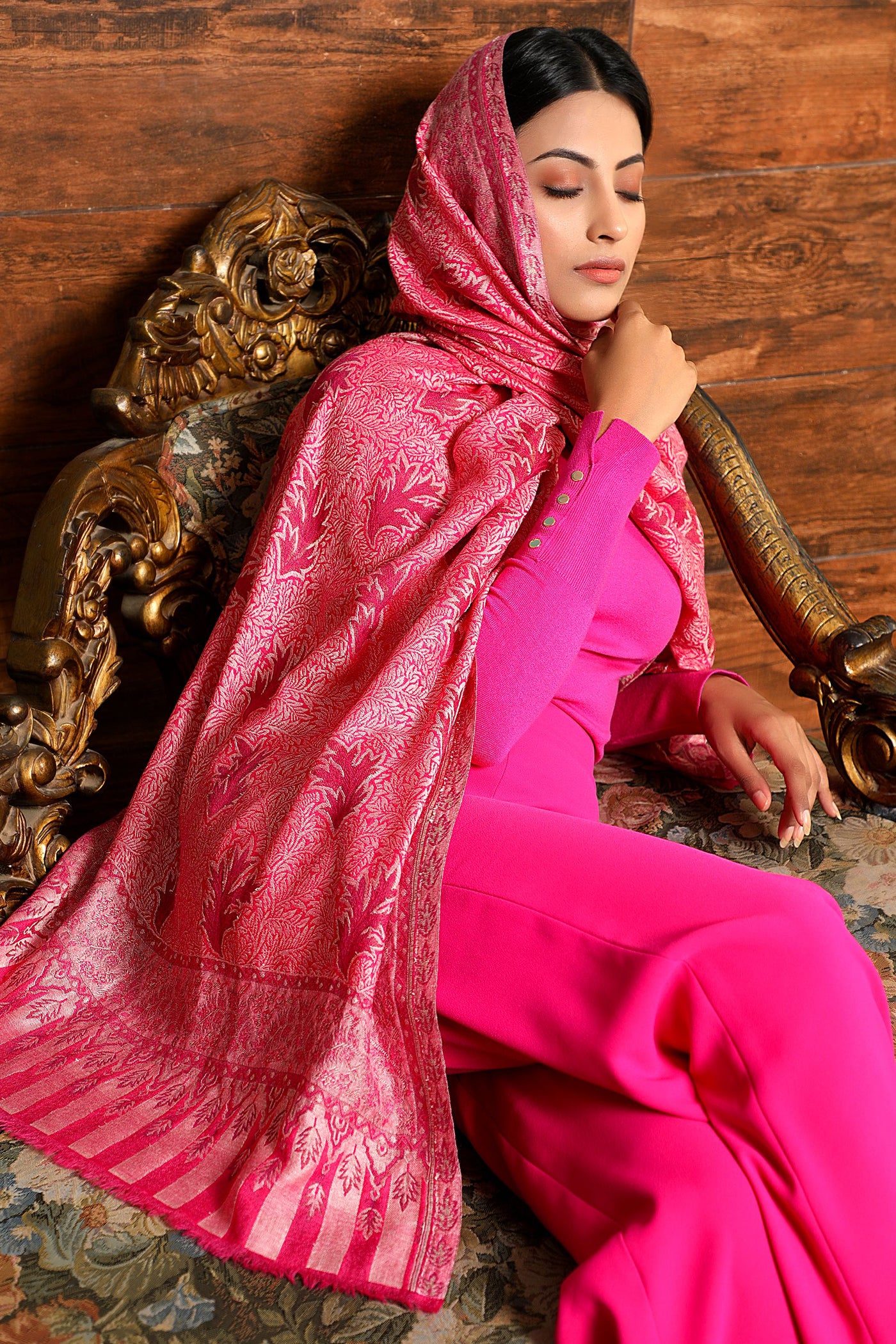 -  Cashmere Fine Wool Stole