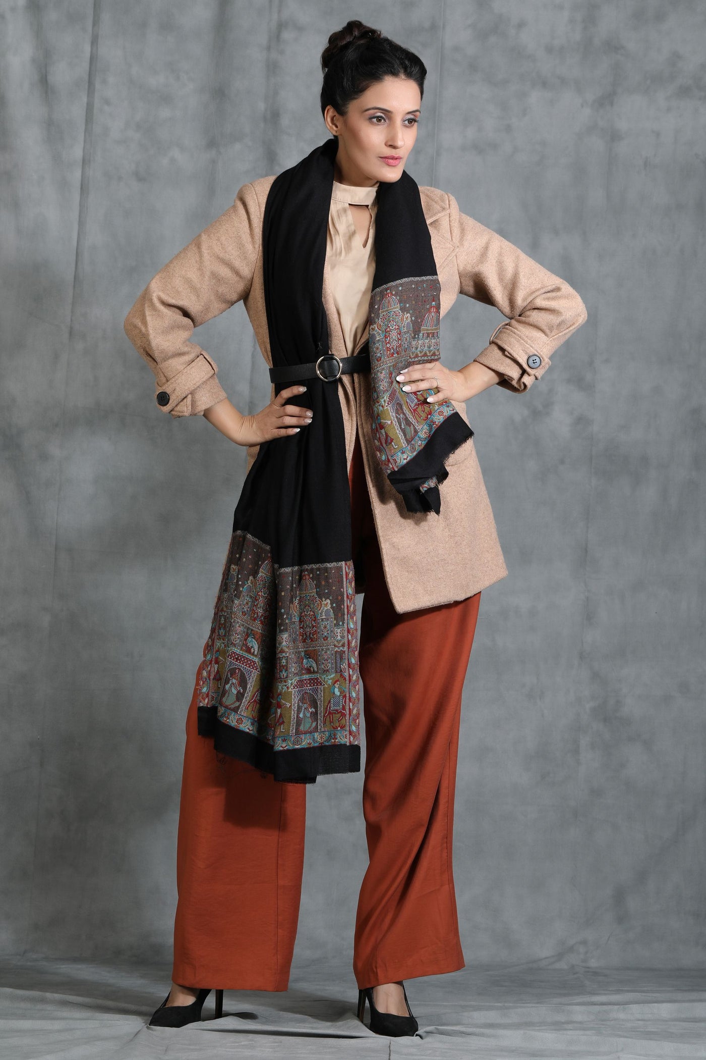 -  Cashmere Fine Wool Stole