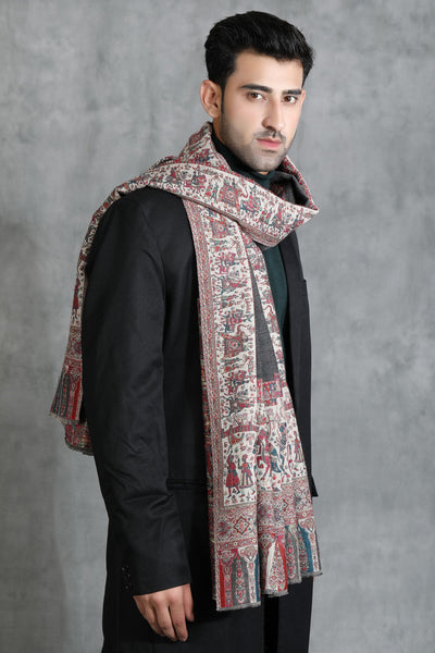 -  Pashmina Barat Design Shawl