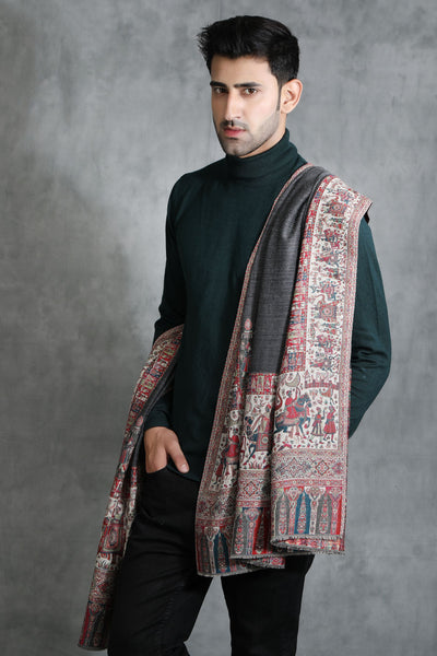 -  Pashmina Barat Design Shawl