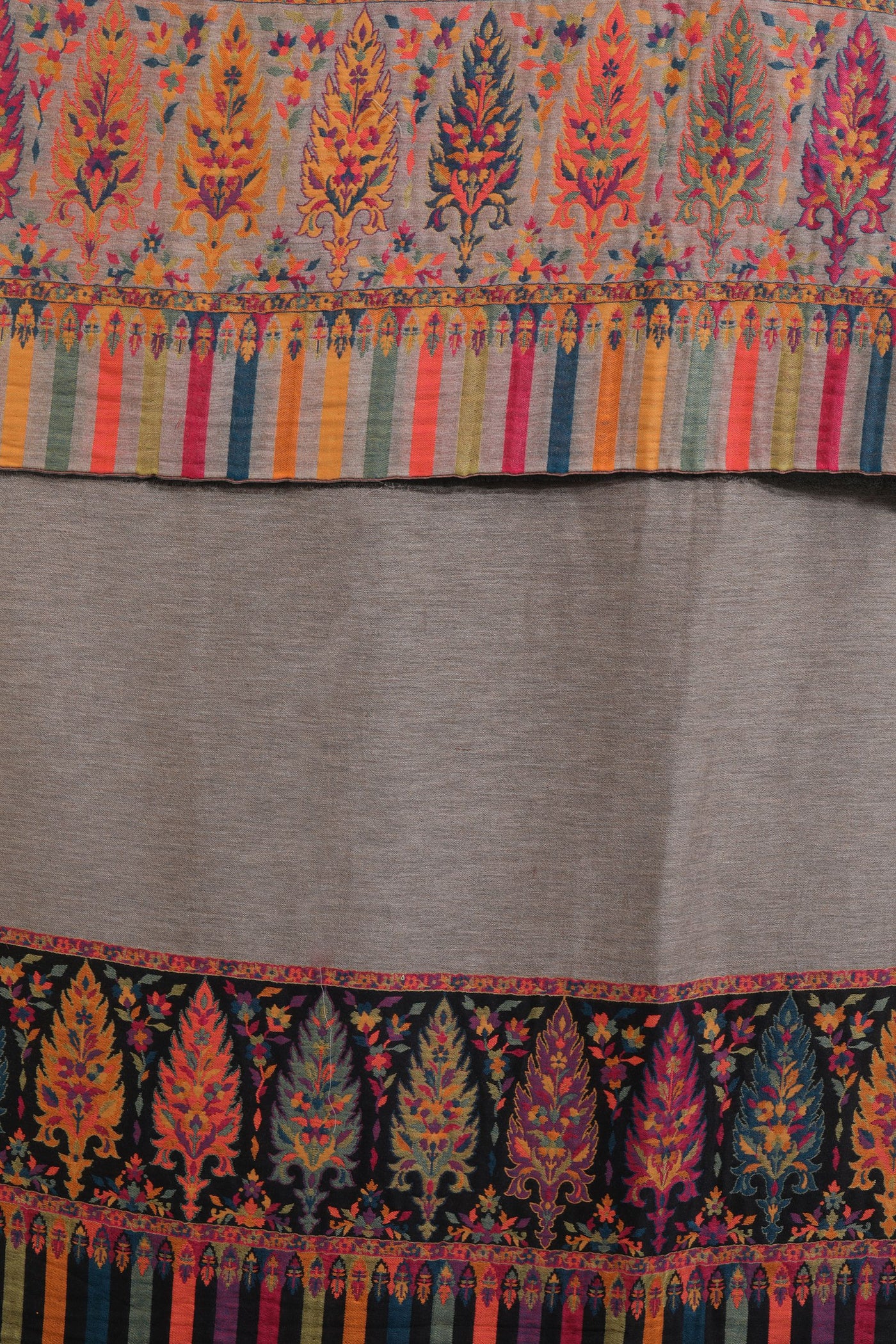 -  Cashmere Reversible Palla Zari Shawl