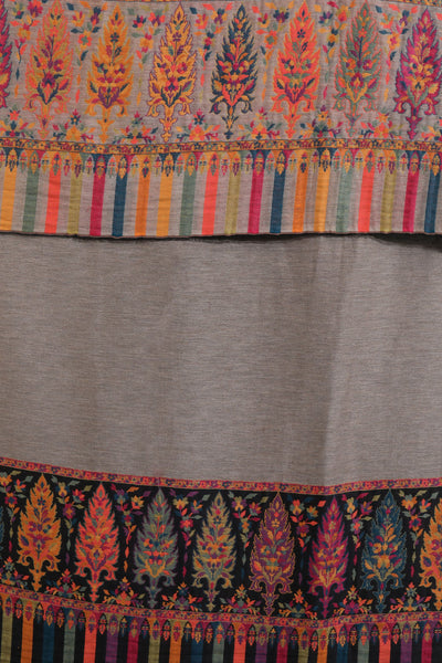 -  Cashmere Reversible Palla Zari Shawl