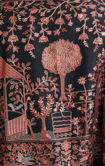 Cashmere Nalki Pinzra Design Stole