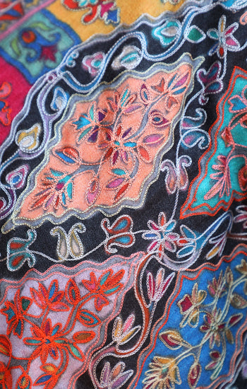 Pashmina Kalamkari Design Fine Wool Shawl