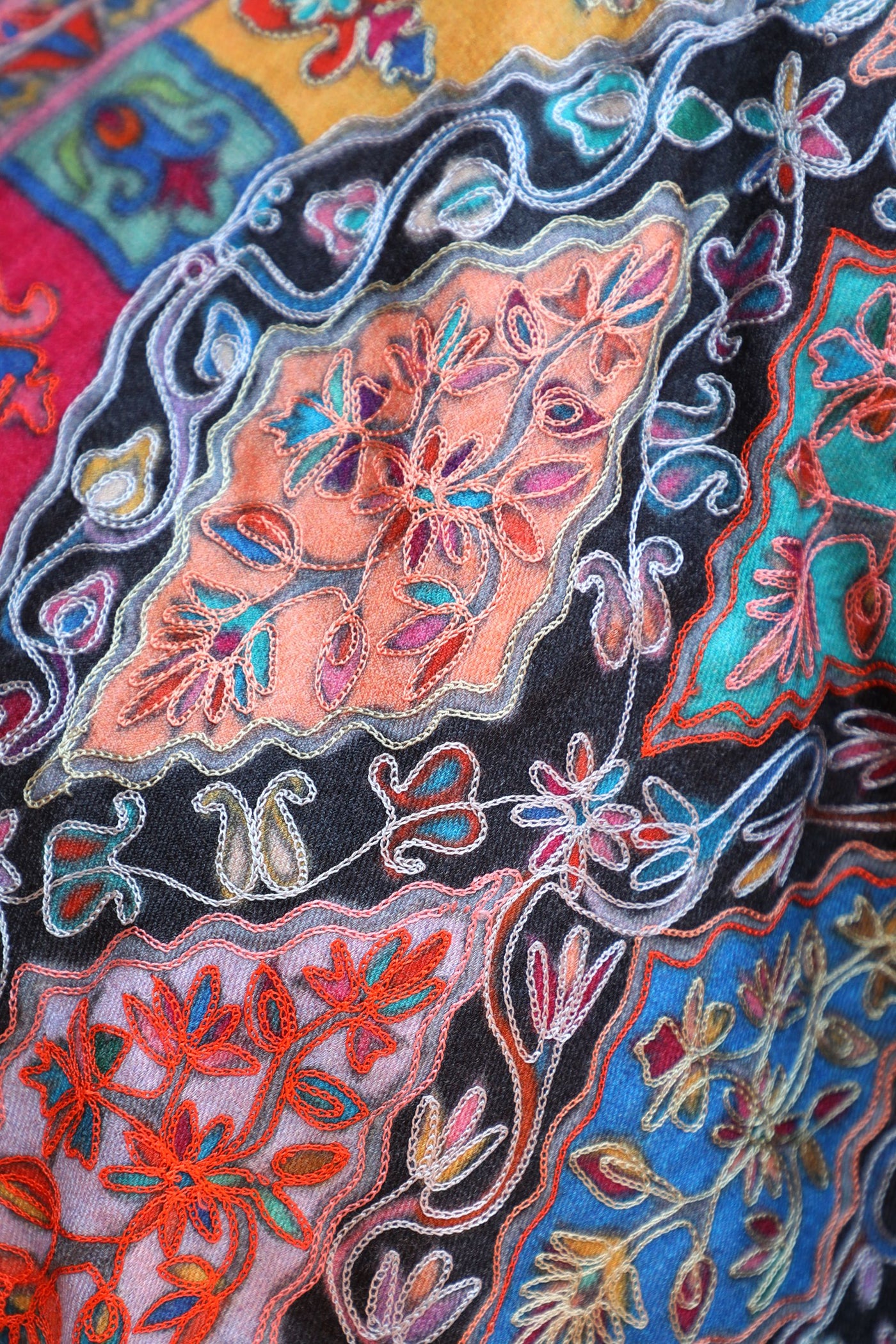 -  Pashmina Kalamkari Design Shawl