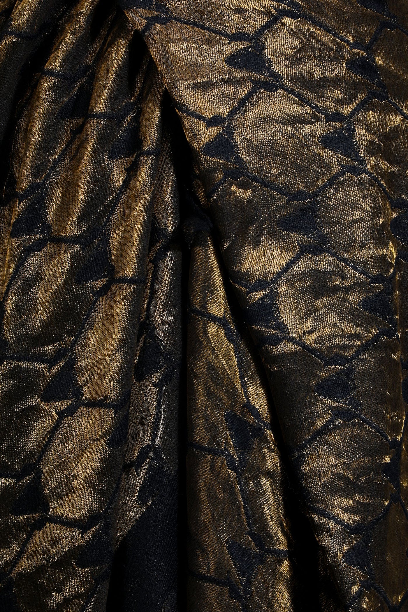 -  Cashmere Golden Zari Stole