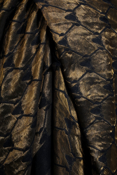 -  Cashmere Golden Zari Stole