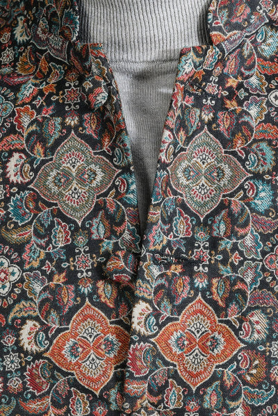 -  Pashmina Vintage Waist Coat With Paisley Design