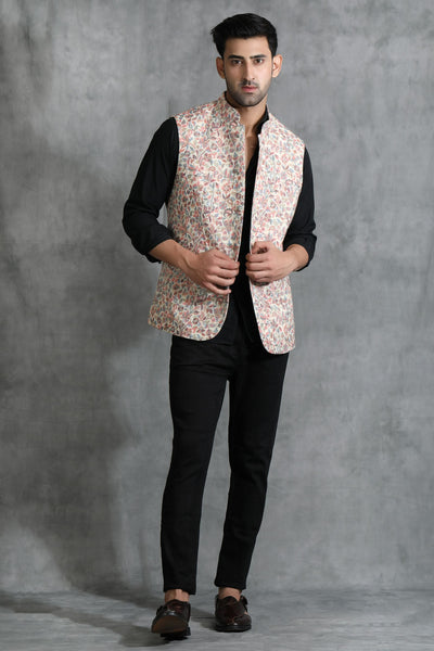 -  Pashmina Vintage Kani  Desgin Waist Coat