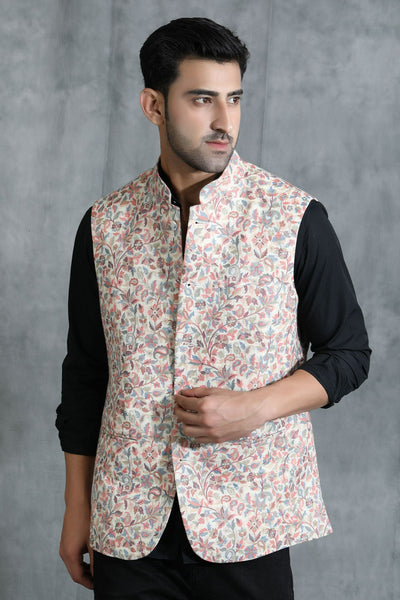 -  Pashmina Vintage Kani  Desgin Waist Coat