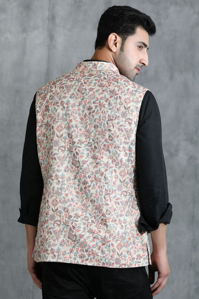 -  Pashmina Vintage Kani  Desgin Waist Coat