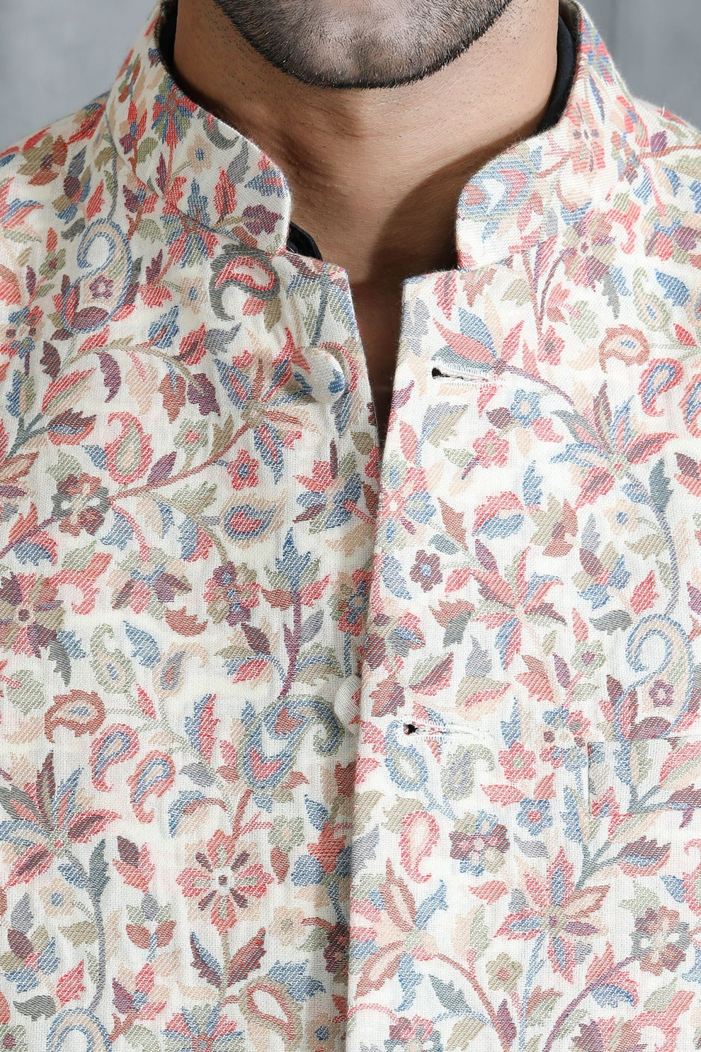 -  Pashmina Vintage Kani  Desgin Waist Coat