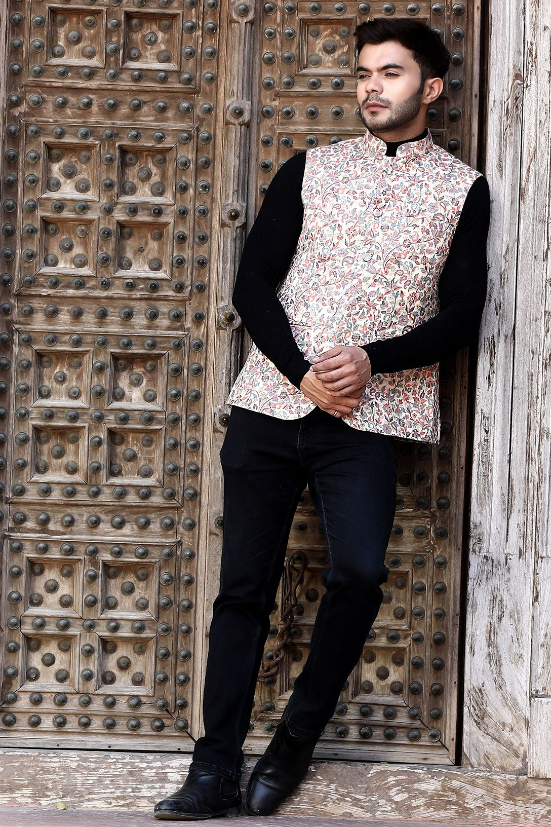 -  Pashmina Vintage Kani  Desgin Waist Coat