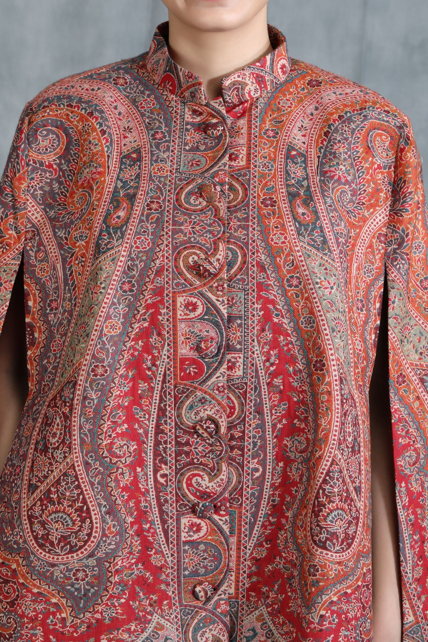 Pashmina Vintage Coat With Paisley Design