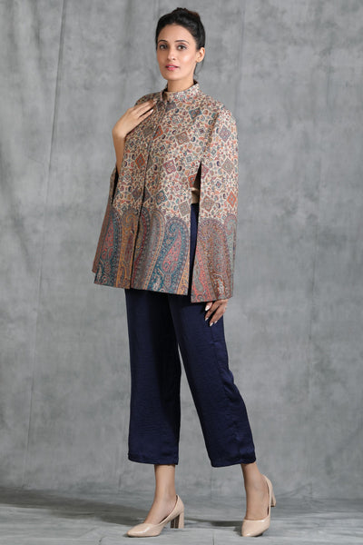 -  Vintage Coat With Paisley Design