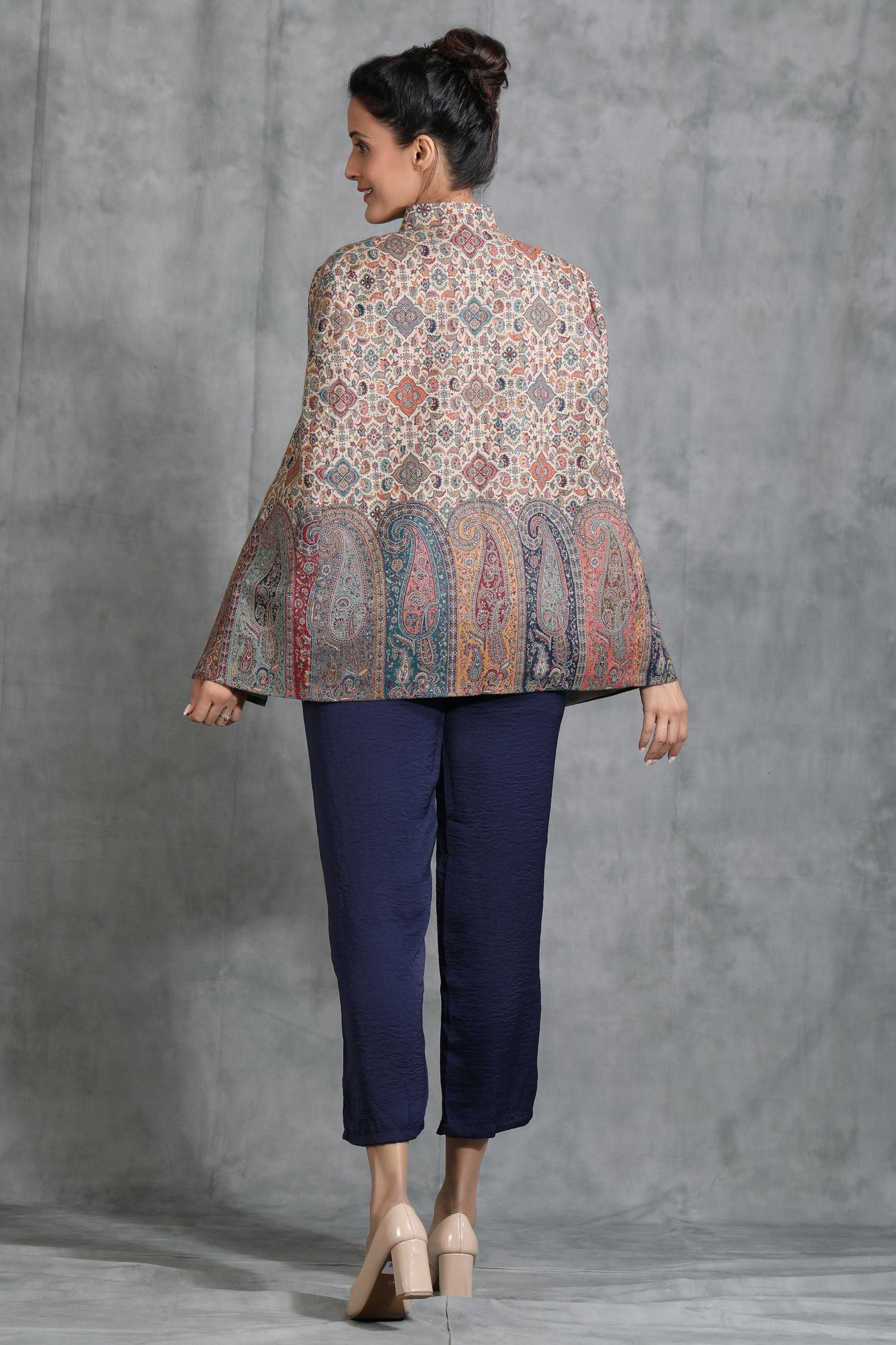 -  Vintage Coat With Paisley Design