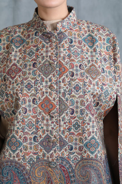 -  Vintage Coat With Paisley Design