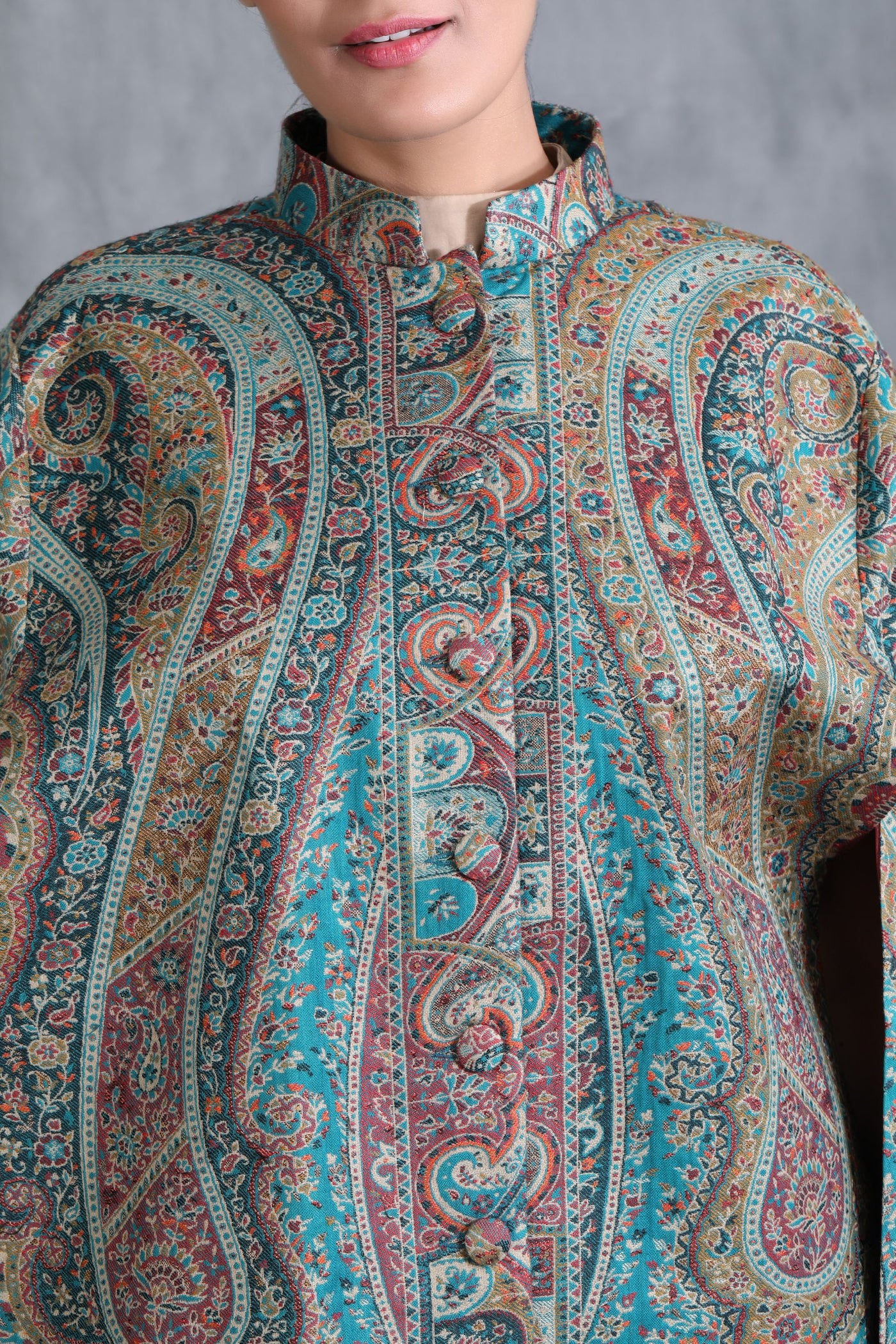 Vintage Coat With Paisley Design