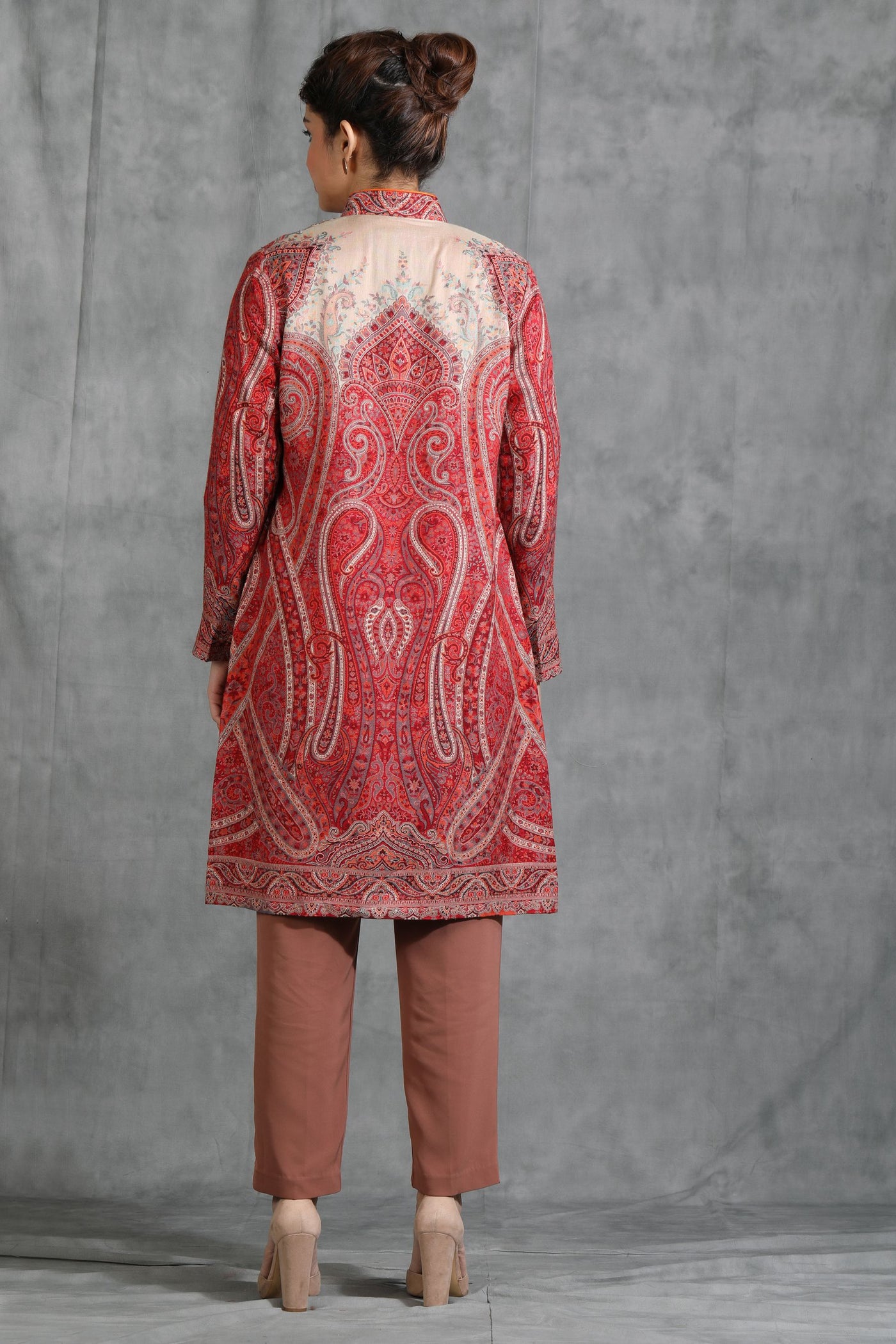 Vintage Full Jacket With Paisley Design
